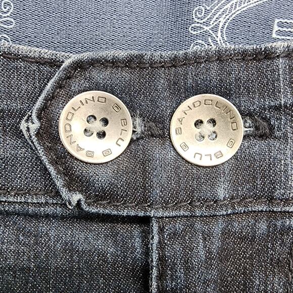 Vintage 90s BandolinoBlu Jeans Womens 10 Blue Stretch Denim Mid Rise Crop Capri - Picture 2 of 13